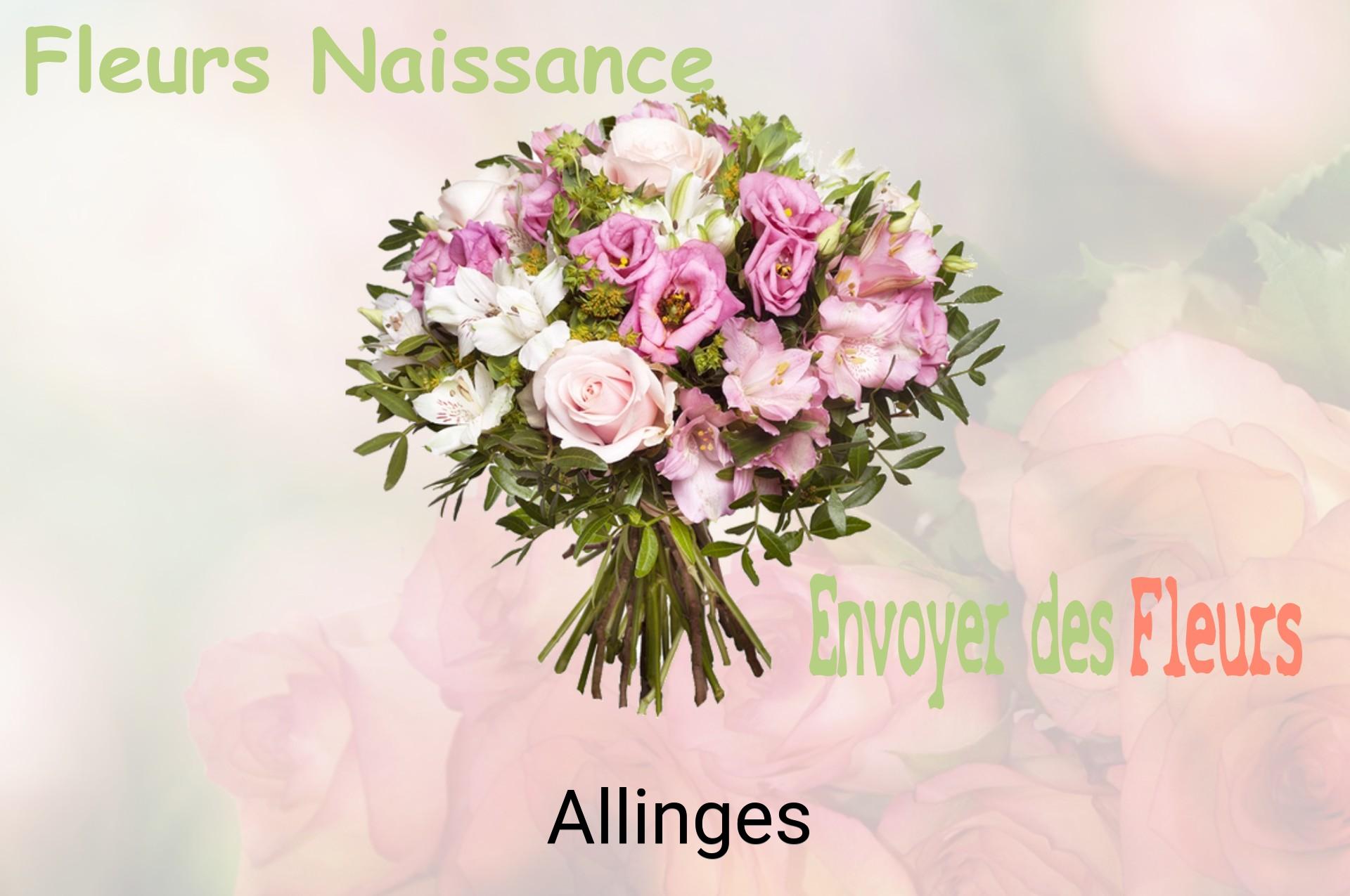 Bouquet de fleurs de naissance livré à Allinges