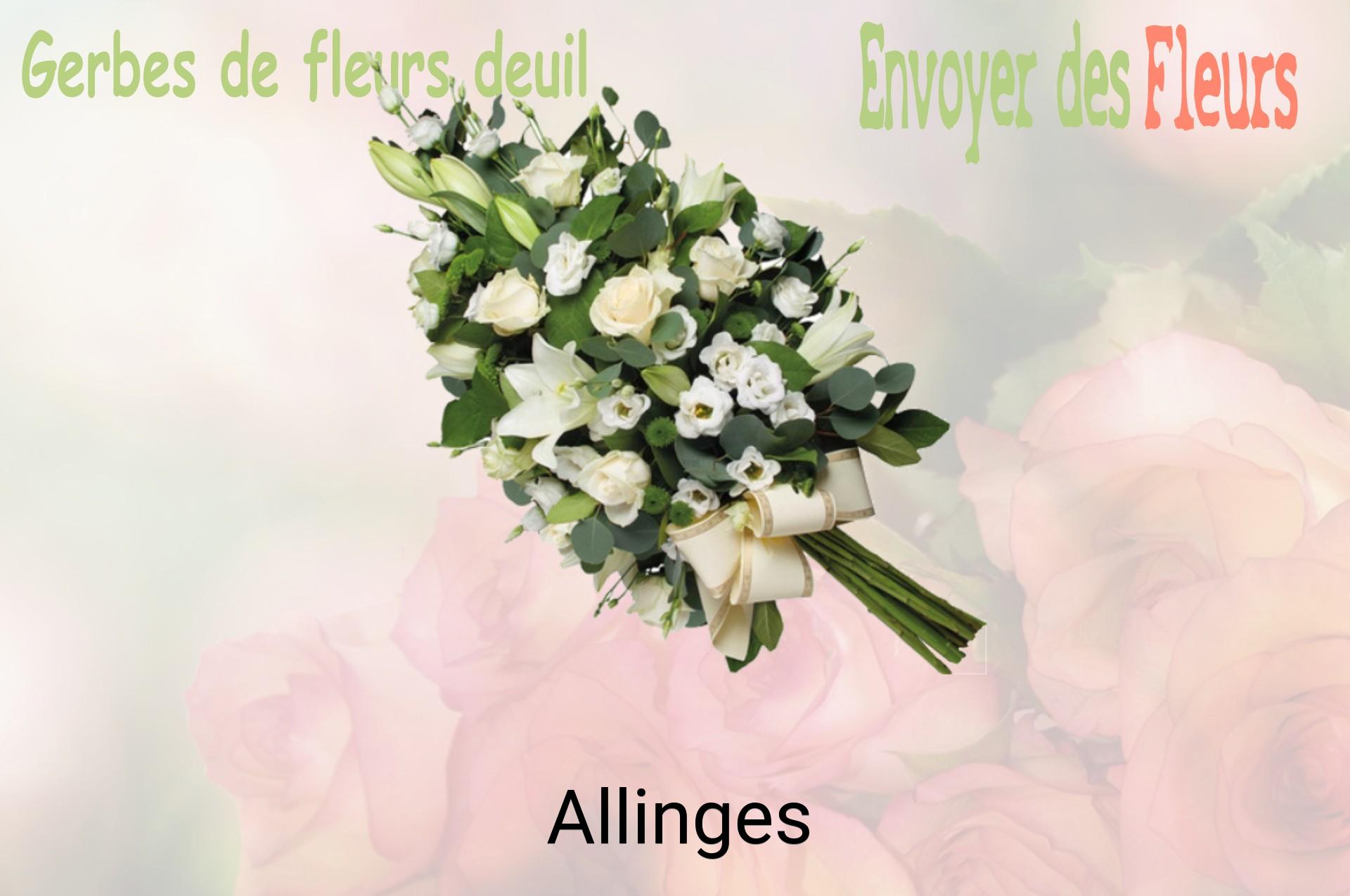 Gerbe de fleurs de deuil livrée à Allinges